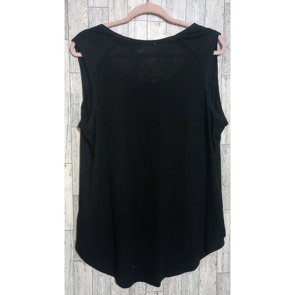 Maurices Tank Elephant Print Fringe Black Size 1X‎ - Picture 2 of 5